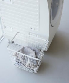 tower 折り畳み脚付きランドリーバスケット タワー ホワイト