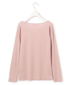 ICB L 【洗える】リヨセルカシミヤスムース ボートネックカットソー