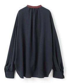 BEIGE， 【洗える】SIBYLLE / 配色カラーロングパフスリーブブラウス