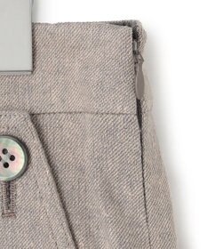 23区 L 【セットアップ対応】リネン ミックスツイード   マリン パンツ