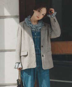 #Newans 【前後着用可能】【高山都さんコラボ】ビッグカラー２WAYブラウス