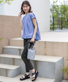 ANY SIS L 【ストレッチ・接触冷感・撥水・UVカット・洗える】エアリーストレッチ テーパードパンツ