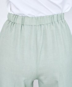 Tiaclasse 【日本製・洗える】麻調ワイドパンツ