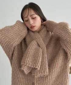 earth music&ecology カラーミックスシャギーマフラー