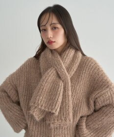 earth music&ecology カラーミックスシャギーマフラー