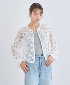 earth music&ecology レースＺＩＰシャツ