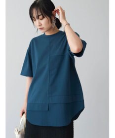 Green Parks 異素材切替ドッキングチュニック