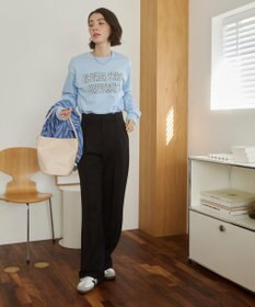 WEGO 【ANGIE VINTAGE】GILDAN カレッジロゴ オーバーサイズ プリント ロンT