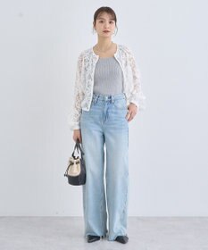 earth music&ecology レースＺＩＰシャツ