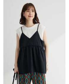 Green Parks 切替ギャザーキャミソール