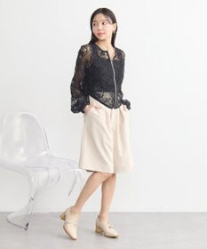 earth music&ecology レースＺＩＰシャツ