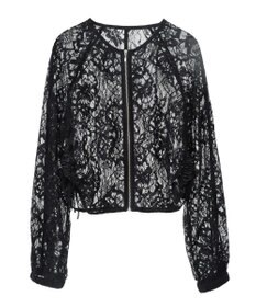 earth music&ecology レースＺＩＰシャツ