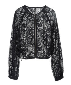 earth music&ecology レースＺＩＰシャツ