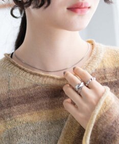 WEGO 段染めボーダーショートニット