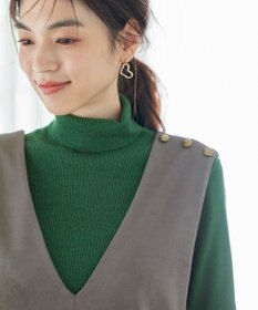 ANY ウールブレンドリブニット