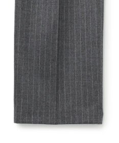 BEIGE， DELAND / ウールピンストライプハイウエストタックパンツ