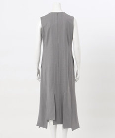 23区 L 【エステータ】ウールシルクギャバジン ランダムヘム ワンピース