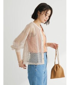 Green Parks ・ＥＬＥＮＣＡＲＥ　ＤＵＥ　２ｗａｙメッシュカーディガン