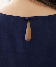 Tiaclasse L 【洗える】袖レースはさみこみシャツ