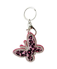 WEGO キラキラレオパバタフライキーホルダー