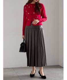 Te chichi ビジューニットコンパクトカーディガン