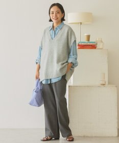 AMERICAN HOLIC ラメ入りＶネックニットベスト