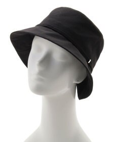 MOONBAT 【遮光100％/遮熱/UVカット】FURLA(フルラ)小ツバ 後ろ割れ バケットハット 帽子 無地 チャーム付き 手洗い可能/サイズ調整可能