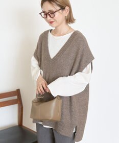 AMERICAN HOLIC ラメ入りＶネックニットベスト