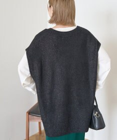 AMERICAN HOLIC ラメ入りＶネックニットベスト