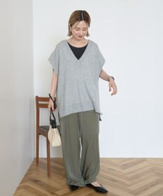 AMERICAN HOLIC ラメ入りＶネックニットベスト