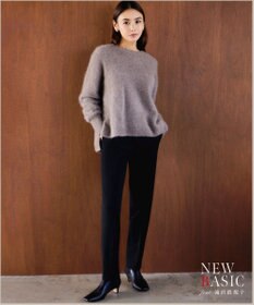 23区 【滝沢眞規子さん着用】クルーネック ヘアリー ニット