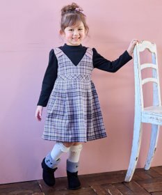 ANY KIDS ドッキングチェックワンピース