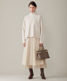 自由区 S 【洗える】ウールミラノハイネック ニット