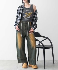 WEGO ヴィンテージウォッシュグラフィックタンク