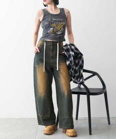 WEGO ヴィンテージウォッシュグラフィックタンク