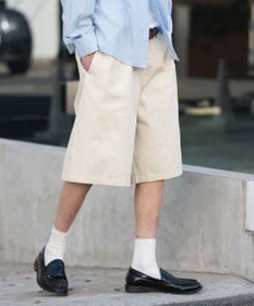 WEGO 【ウエストゴム/SMLサイズ展開】イージーコットンハーフパンツ