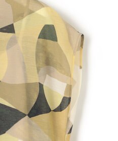 23区 L 【洗える】Pilatプリント タック ワンピース