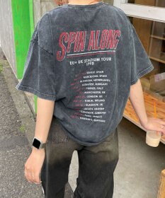 WEGO 【綿100%】ヴィンテージウォッシュグラフィックTシャツ