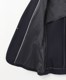 J.PRESS LADIES 【セットアップ対応・洗える・抗菌防臭】T/Cポンチ ノーカラー ジャケット