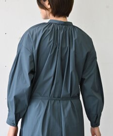 muuc 〈オーガニックコットン〉〈コットンブロード生地〉〈カラーにより異なる生地〉〈通年着られる〉コットン裾プリ ーツ 前開き ワンピース