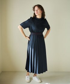 #Newans 〈花乃まりあさんコラボ〉ワイドプリーツワンピース