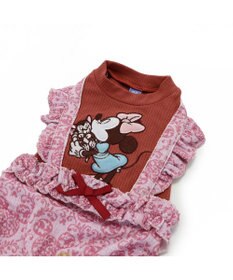 PET PARADISE ディズニー  ミニーマウス  アンティーク柄ロンパース 【小型犬】