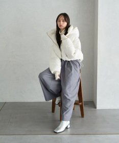 earth music&ecology 2wayパファー ショートブルゾン