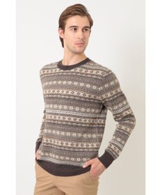 DAKS フェアアイルウールクルーネックセーター