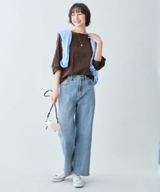 ANY 【WEB限定】シルケットスムースツイストスリーブカットソー