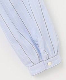 J.PRESS LADIES L 【洗える】ランダムストライプ シャツカラー ブラウス