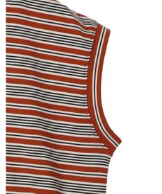 AMERICAN HOLIC マルチボーダーノースリーブカットプルオーバー