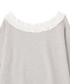 earth music&ecology フリルオフショルウラケスウェット