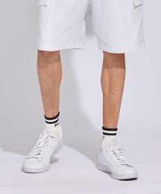 PW CIRCULUS 【虫よけ加工】【MEN】ラインソックス ショート丈  ゴルフ