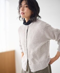 ANY シャイニーニットカーディガン